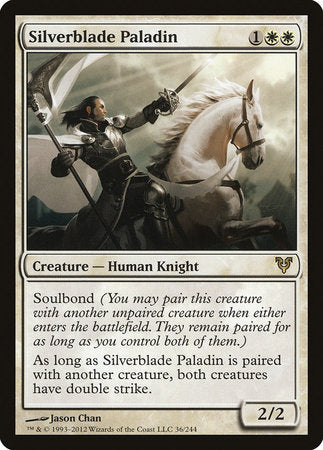 Silverblade Paladin [Avacyn Restored] | Exor Games Bridgewater