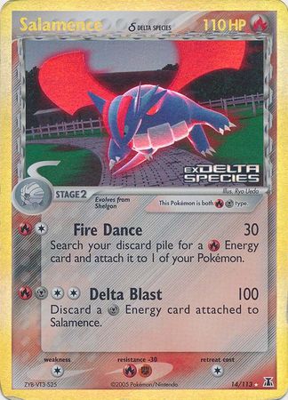 Salamence (14/113) (Delta Species) (Stamped) [EX: Delta Species] | Exor Games Bridgewater