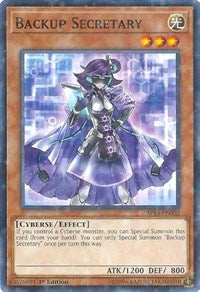 Backup Secretary (Starfoil) [SP18-EN002] Starfoil Rare | Exor Games Bridgewater