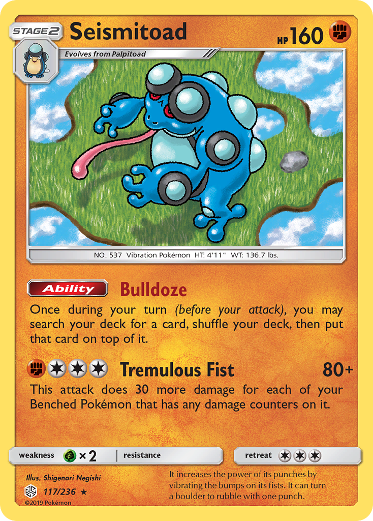 Seismitoad (117/236) [Sun & Moon: Cosmic Eclipse] | Exor Games Bridgewater