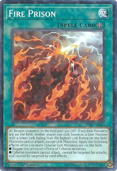 Fire Prison (Starfoil) [SP18-EN043] Starfoil Rare | Exor Games Bridgewater