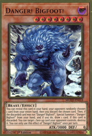 Danger! Bigfoot! (Alternate Art) [MGED-EN018] Gold Rare | Exor Games Bridgewater