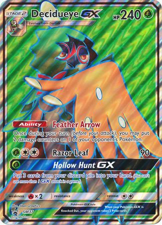 Decidueye GX (SM37) (Jumbo Card) [Sun & Moon: Black Star Promos] | Exor Games Bridgewater