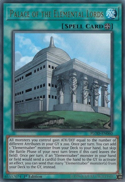 Palace of the Elemental Lords [FLOD-EN060] Ultra Rare | Exor Games Bridgewater