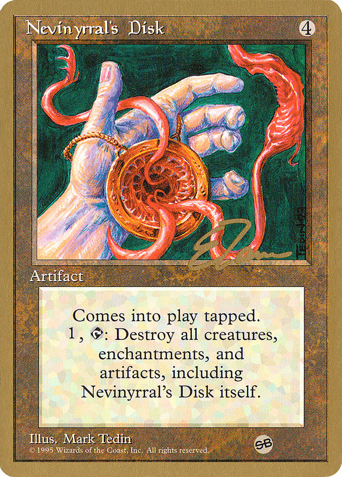 Nevinyrral's Disk (Eric Tam) (SB) [Pro Tour Collector Set] | Exor Games Bridgewater