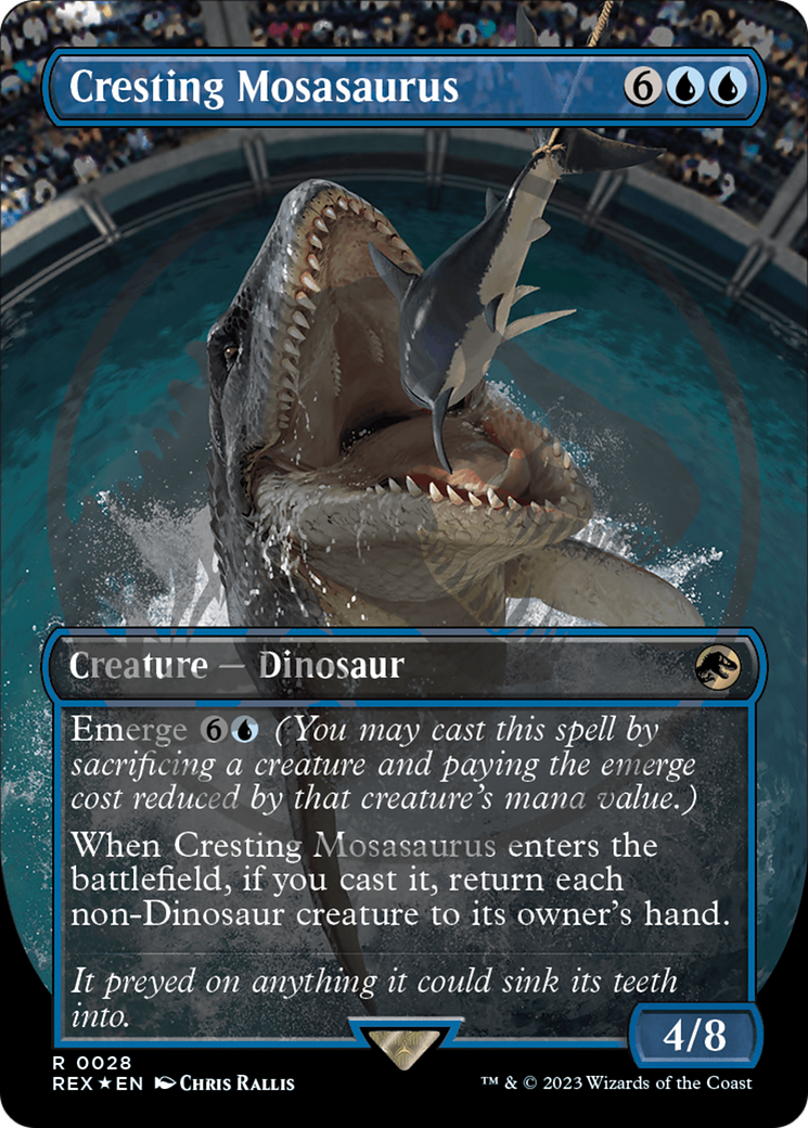 Cresting Mosasaurus Emblem (Borderless) [Jurassic World Collection Tokens] | Exor Games Bridgewater