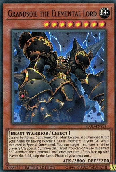 Grandsoil the Elemental Lord [FLOD-ENSE1] Super Rare | Exor Games Bridgewater