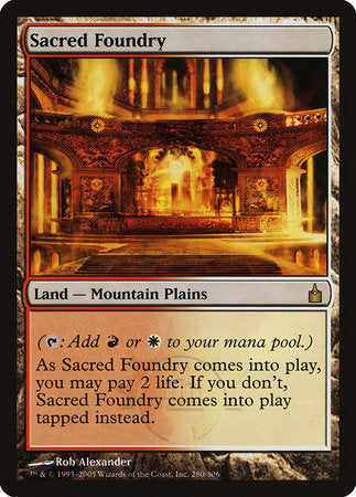 Sacred Foundry [Ravnica: City of Guilds] | Exor Games Bridgewater