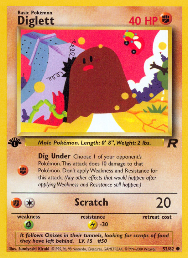 Diglett (52/82) [Team Rocket 1st Edition] | Exor Games Bridgewater