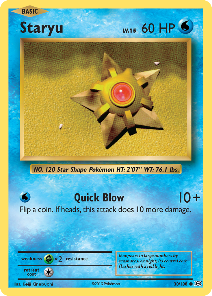 Staryu (30/108) [XY: Evolutions] | Exor Games Bridgewater