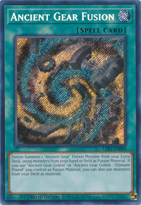 Ancient Gear Fusion [LDS1-EN090] Secret Rare | Exor Games Bridgewater