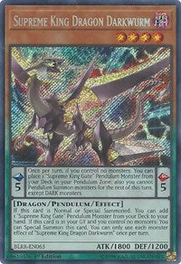 Supreme King Dragon Darkwurm [BLRR-EN063] Secret Rare | Exor Games Bridgewater