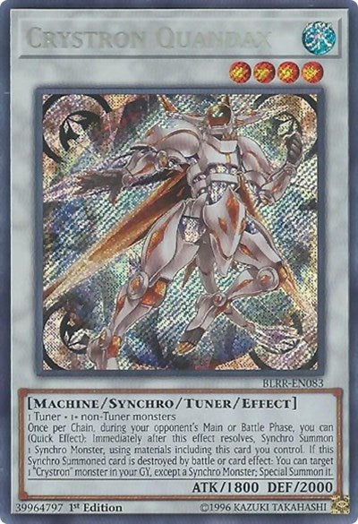 Crystron Quandax [BLRR-EN083] Secret Rare | Exor Games Bridgewater