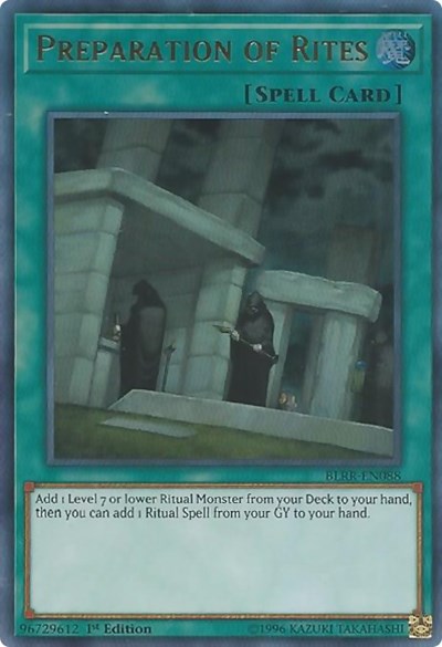Preparation of Rites [BLRR-EN088] Ultra Rare | Exor Games Bridgewater