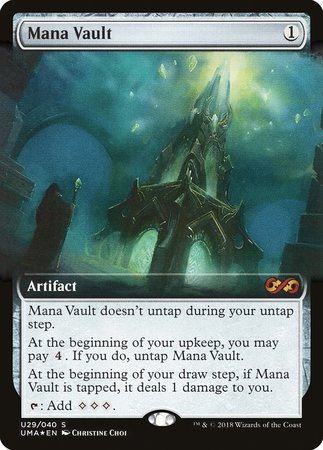 Mana Vault [Ultimate Box Topper] | Exor Games Bridgewater