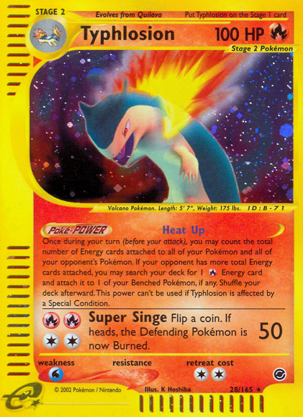 Typhlosion (28/165) [Expedition: Base Set] | Exor Games Bridgewater