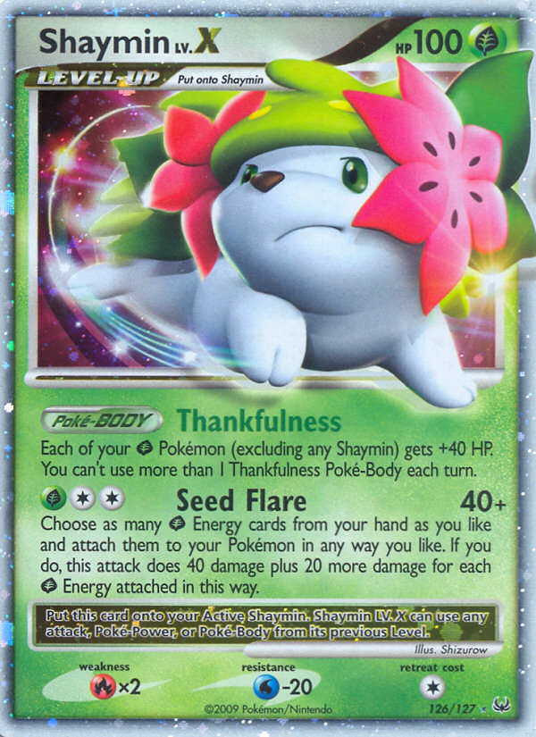 Shaymin LV.X (126/127) [Platinum: Base Set] | Exor Games Bridgewater