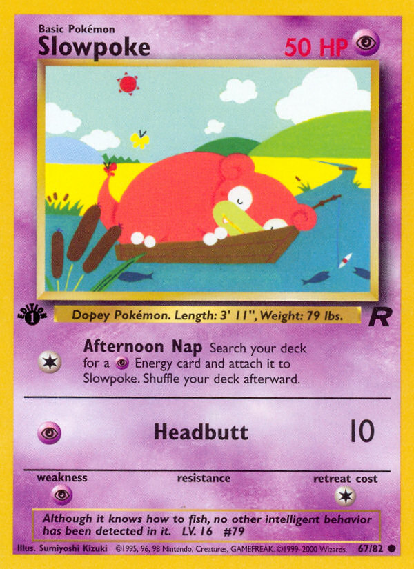 Slowpoke (67/82) [Team Rocket 1st Edition] | Exor Games Bridgewater