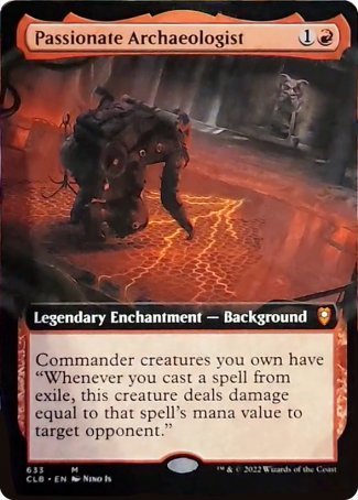 Passionate Archaeologist (Extended Art) [Commander Legends: Battle for Baldur's Gate] | Exor Games Bridgewater