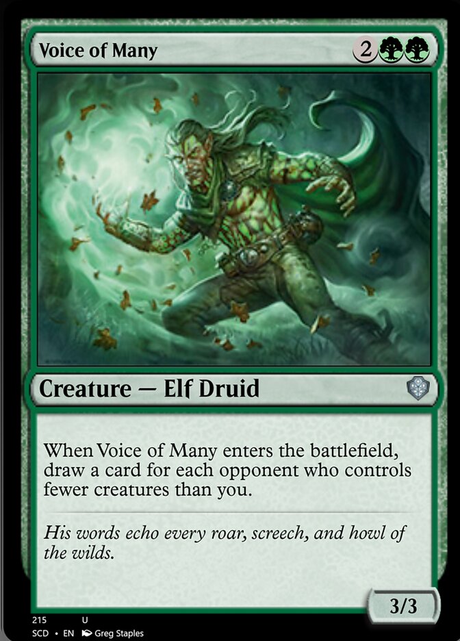 Voice of Many [Starter Commander Decks] | Exor Games Bridgewater