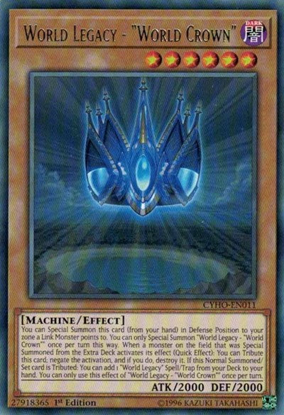 World Legacy - "World Crown" [CYHO-EN011] Rare | Exor Games Bridgewater