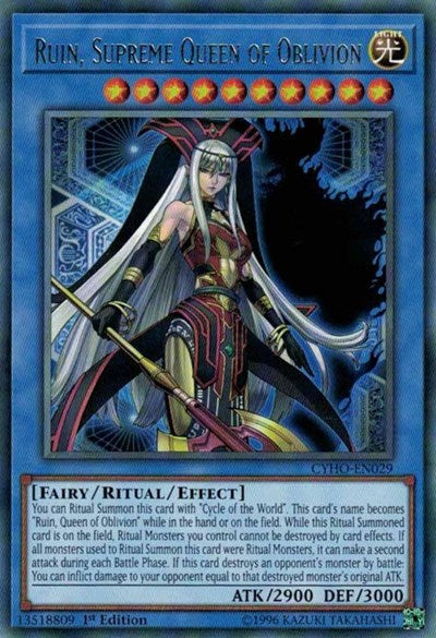 Ruin, Supreme Queen of Oblivion [CYHO-EN029] Rare | Exor Games Bridgewater