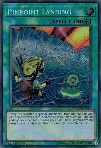 Pinpoint Landing [CYHO-EN081] Secret Rare | Exor Games Bridgewater