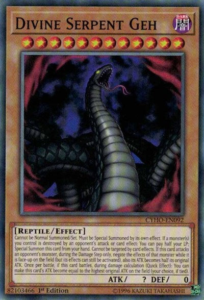 Divine Serpent Geh [CYHO-EN092] Common | Exor Games Bridgewater