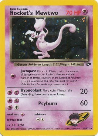 Rocket's Mewtwo (14/132) [Gym Challenge Unlimited] | Exor Games Bridgewater