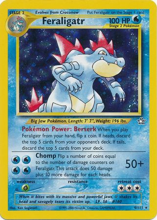 Feraligatr (4/111) [Neo Genesis Unlimited] | Exor Games Bridgewater