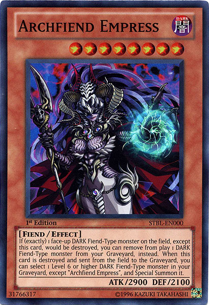 Archfiend Empress [STBL-EN000] Super Rare | Exor Games Bridgewater