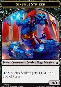 Sinuous Striker // Zombie Double-sided Token [Hour of Devastation Tokens] | Exor Games Bridgewater