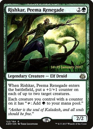 Rishkar, Peema Renegade [Aether Revolt Promos] | Exor Games Bridgewater