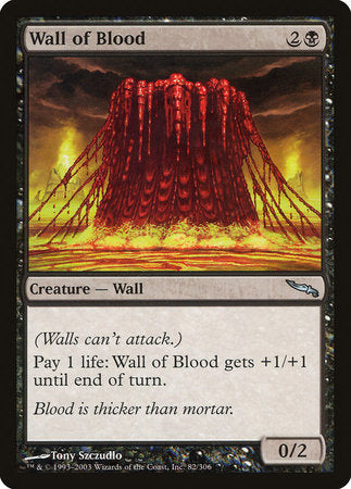 Wall of Blood [Mirrodin] | Exor Games Bridgewater