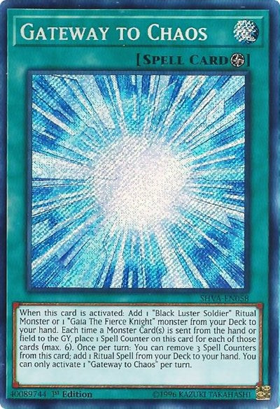 Gateway to Chaos [SHVA-EN058] Secret Rare | Exor Games Bridgewater