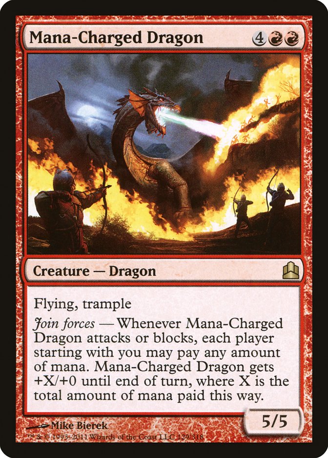 Mana-Charged Dragon [Commander 2011] | Exor Games Bridgewater