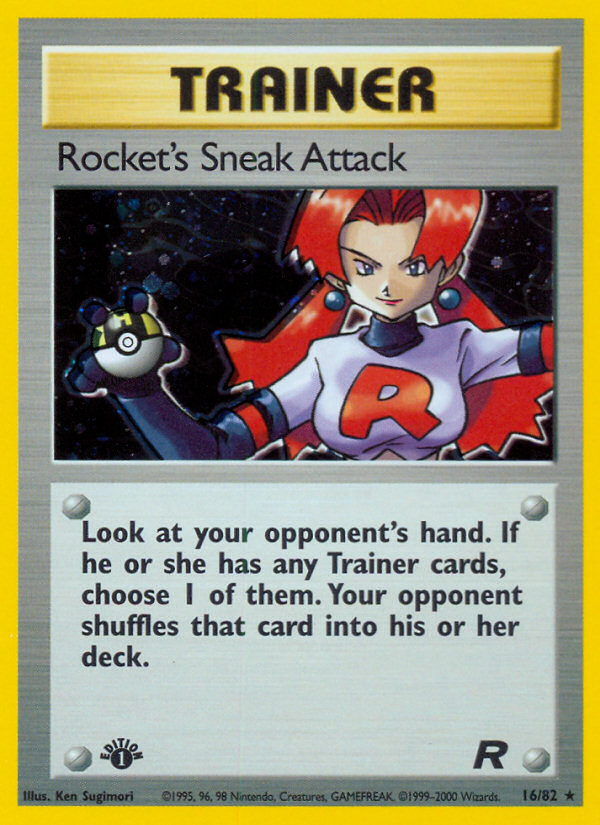 Rocket's Sneak Attack (16/82) [Team Rocket 1st Edition] | Exor Games Bridgewater