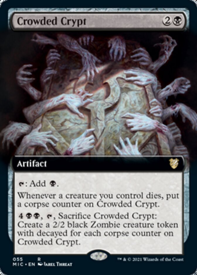 Crowded Crypt (Extended) [Innistrad: Midnight Hunt Commander] | Exor Games Bridgewater