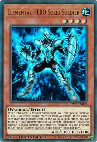 Elemental HERO Solid Soldier [CT15-EN003] Ultra Rare | Exor Games Bridgewater