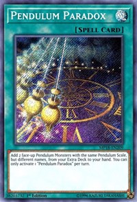 Pendulum Paradox [MP18-EN209] Secret Rare | Exor Games Bridgewater