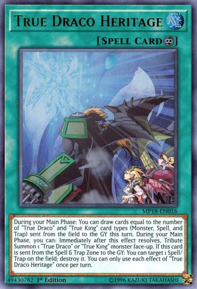 True Draco Heritage [MP18-EN016] Ultra Rare | Exor Games Bridgewater