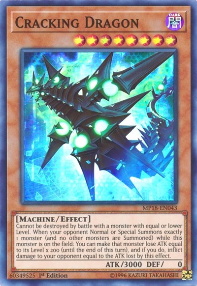 Cracking Dragon [MP18-EN043] Super Rare | Exor Games Bridgewater