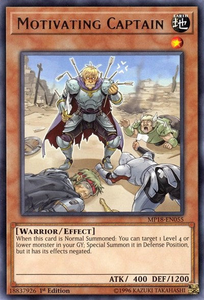 Motivating Captain [MP18-EN055] Rare | Exor Games Bridgewater