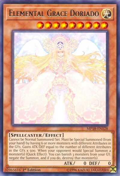 Elemental Grace Doriado [MP18-EN128] Rare | Exor Games Bridgewater