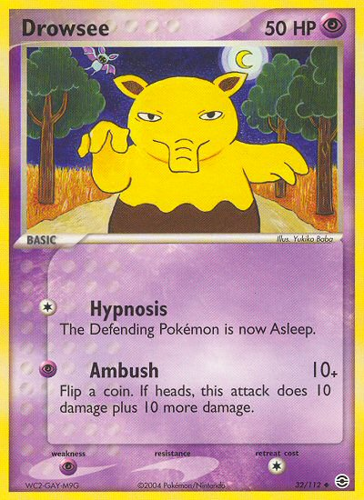 Drowzee (32/112) [EX: FireRed & LeafGreen] | Exor Games Bridgewater