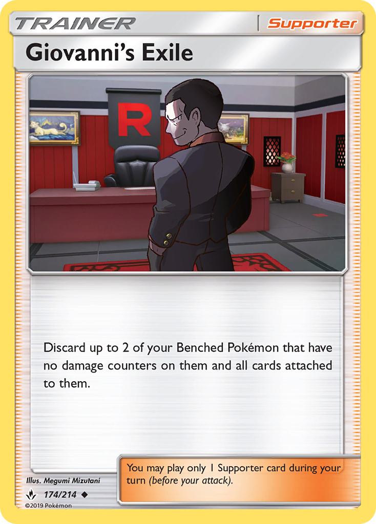 Giovanni's Exile (174/214) [Sun & Moon: Unbroken Bonds] | Exor Games Bridgewater