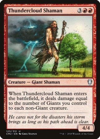 Thundercloud Shaman [Commander Anthology Volume II] | Exor Games Bridgewater