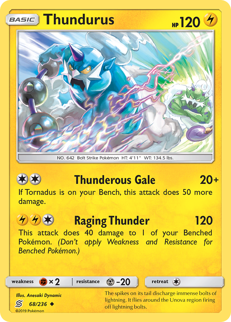 Thundurus (68/236) [Sun & Moon: Unified Minds] | Exor Games Bridgewater