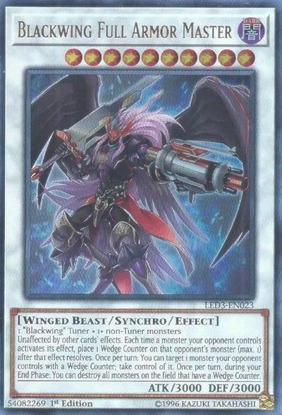 Blackwing Full Armor Master [LED3-EN023] Ultra Rare | Exor Games Bridgewater