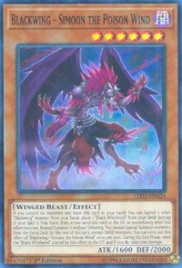 Blackwing - Simoon the Poison Wind [LED3-EN024] Super Rare | Exor Games Bridgewater